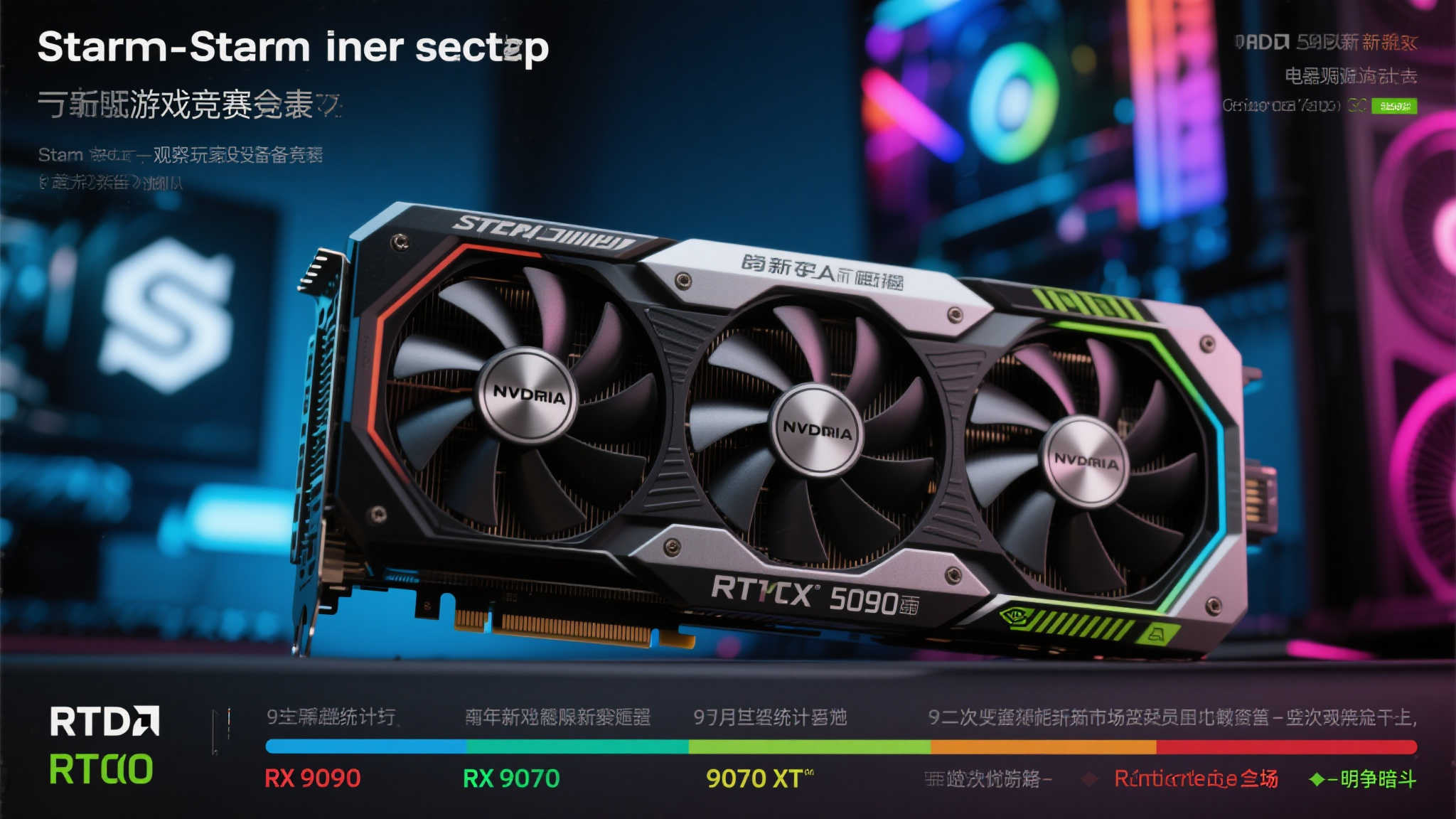 土豪扎堆!RTX 5090现身Steam硬件榜,RX 9070 XT仍无踪影 土豪扎堆!RTX 5090现身Steam硬件榜,RX 9070 XT仍无踪影