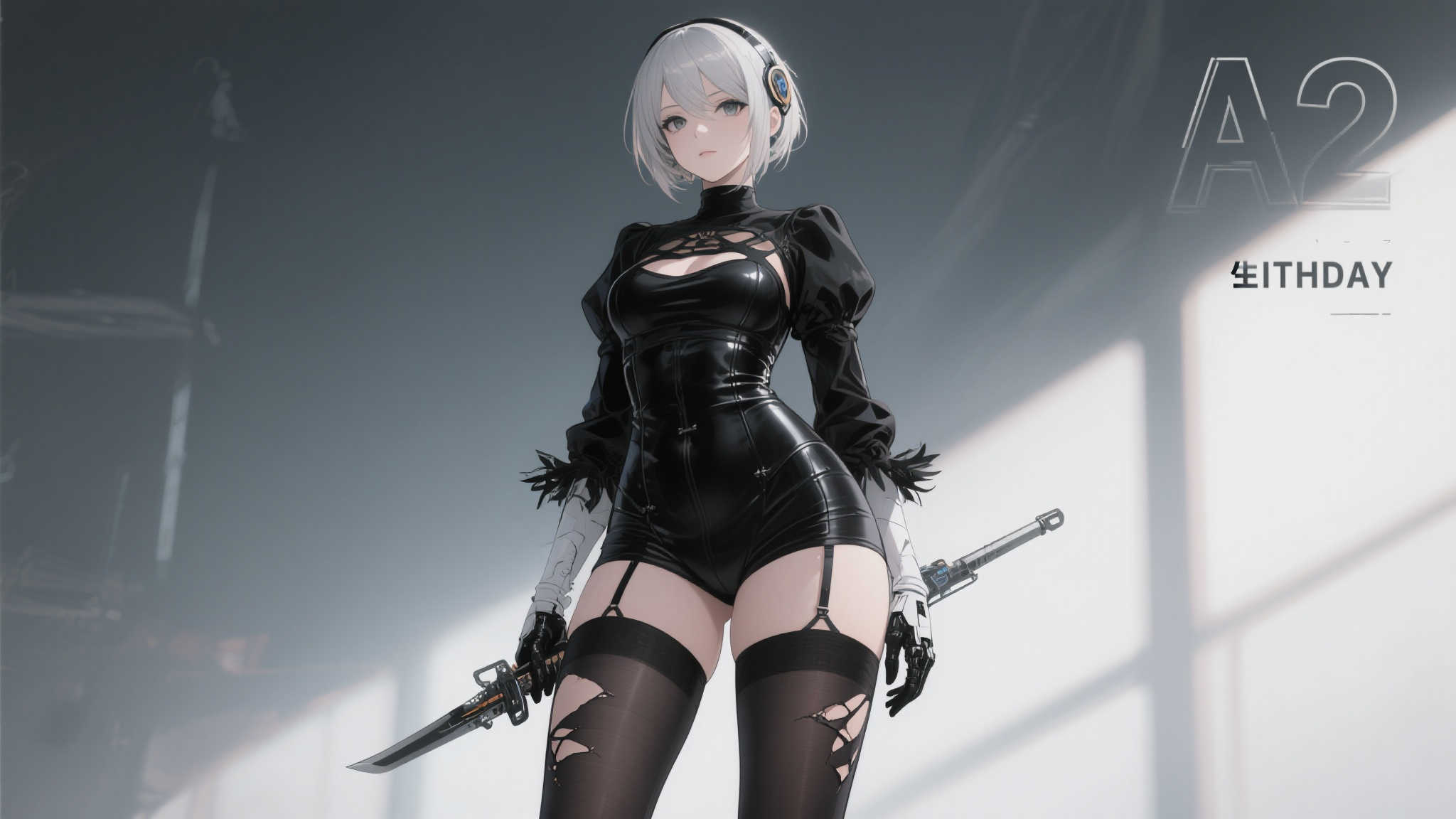 首先，这张A2生日贺图在服装设计上延续了